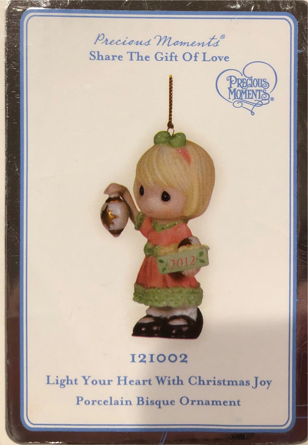 Light Your Heart With Christmas Joy - Precious Moments Ornaments (Christmas) ornament collectible [Barcode 875555012255] - Main Image 2