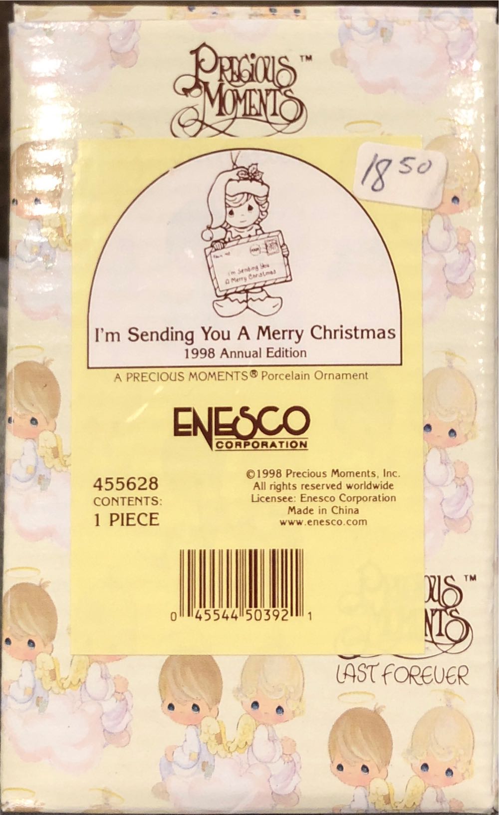 Precious Moments I’m Sending You A Merry Christmas Dated Ornament 455628  ornament collectible [Barcode 045544503921] - Main Image 2
