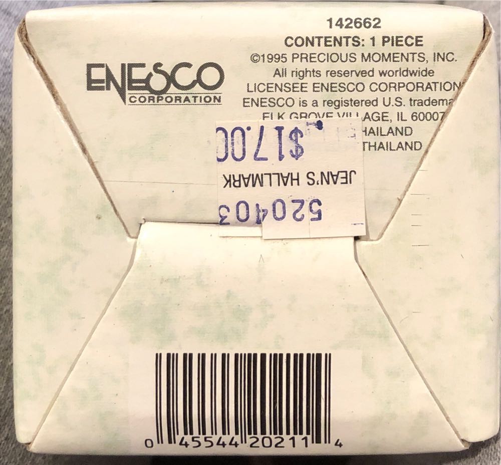 Earth With His Beauty” Precious Moments He Covers The Earth Beauty 142662 ”he #142662 Vintage Enesco Box  ornament collectible [Barcode 045544202114] - Main Image 2