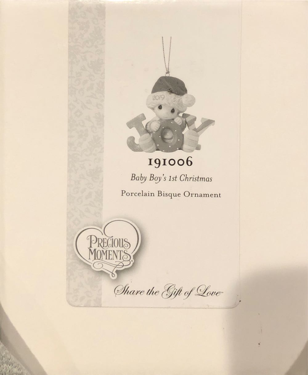 Precious Moments The Sweetest Baby Boy Figurine 101500  ornament collectible [Barcode 842181112642] - Main Image 1