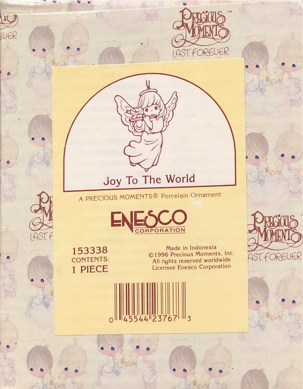 Moments To The World Precious Moments 153338 Joy To 1995 Box #153338 Mib  ornament collectible [Barcode 045544237673] - Main Image 2