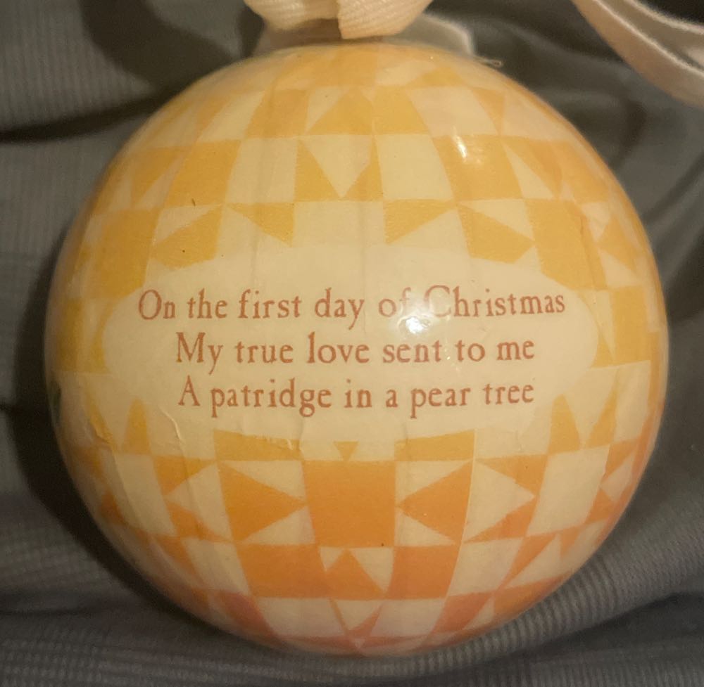 Jim Shore - 12 Days Of Christmas - 2006 - 1 Partridge In A Pear Tree - 12 Days of Christmas (Collection) ornament collectible - Main Image 2