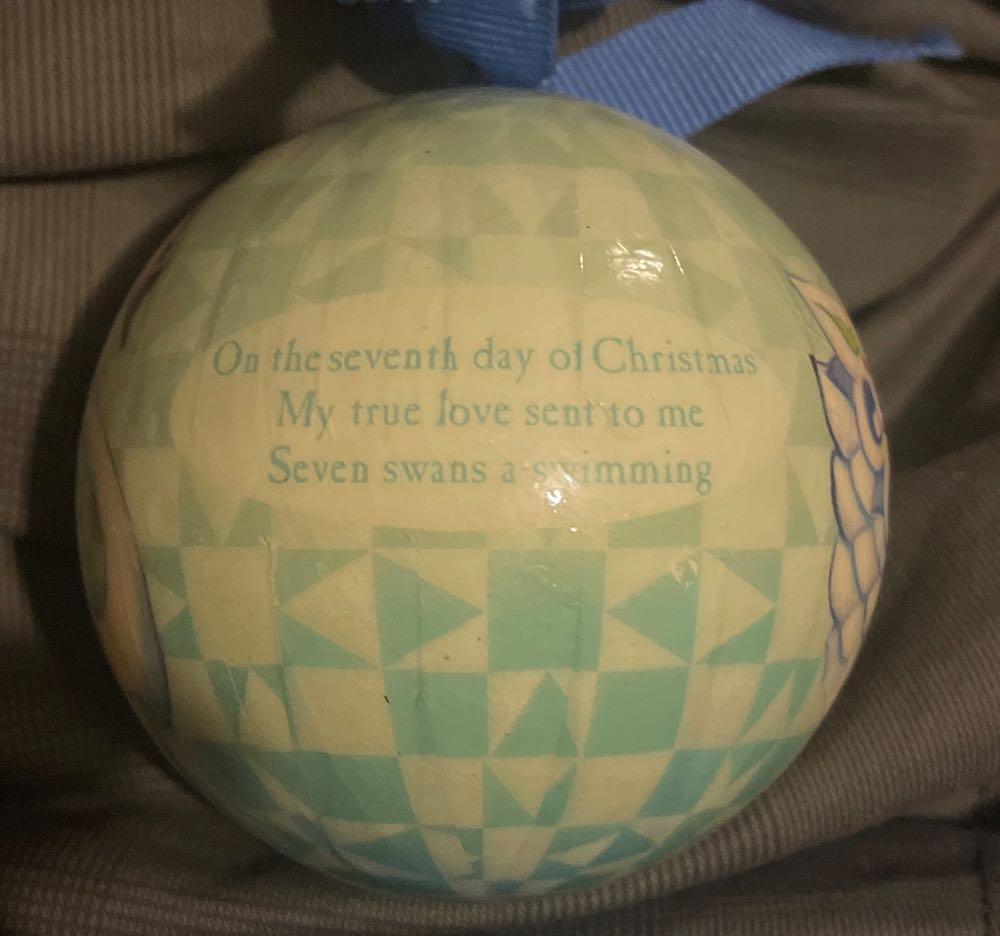 Jim Shore - 12 Days Of Christmas - 2006 - 7 Swans A Swimming - 12 Days of Christmas (Collection) ornament collectible - Main Image 2