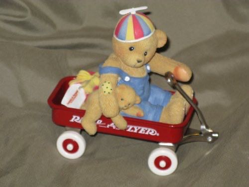 Cherished Teddies America’s Promise Radio Flyer By Enesco 644382  ornament collectible [Barcode 045544656016] - Main Image 1