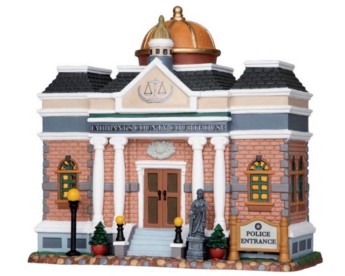 Lemax Fairbanks County Courthouse #15285  ornament collectible - Main Image 1