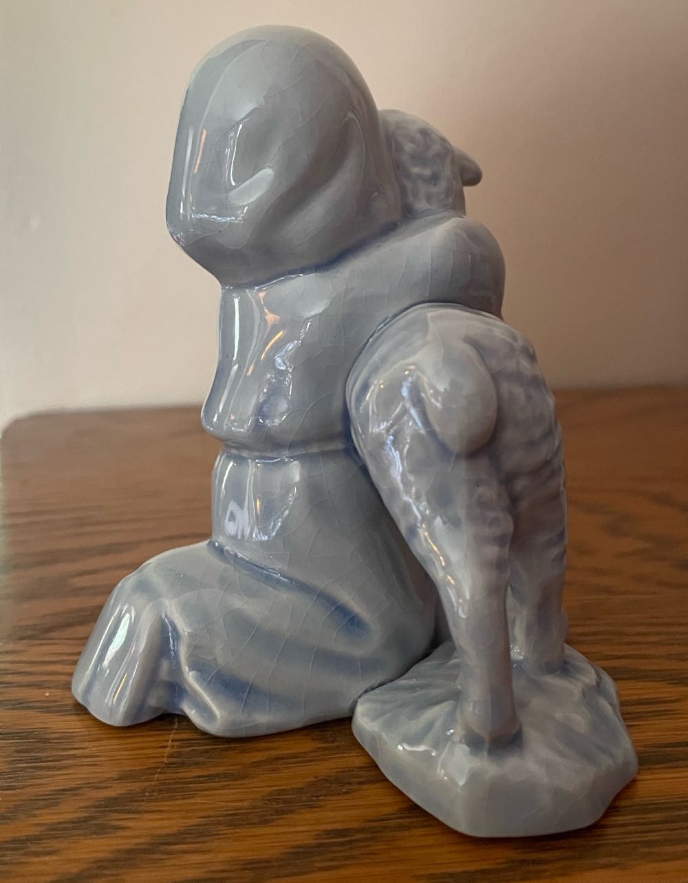 Ceramic - Provincial - Nativity - Shepherd - Girl With Lamb - P540 - Shepherd (Nativity) ornament collectible - Main Image 2