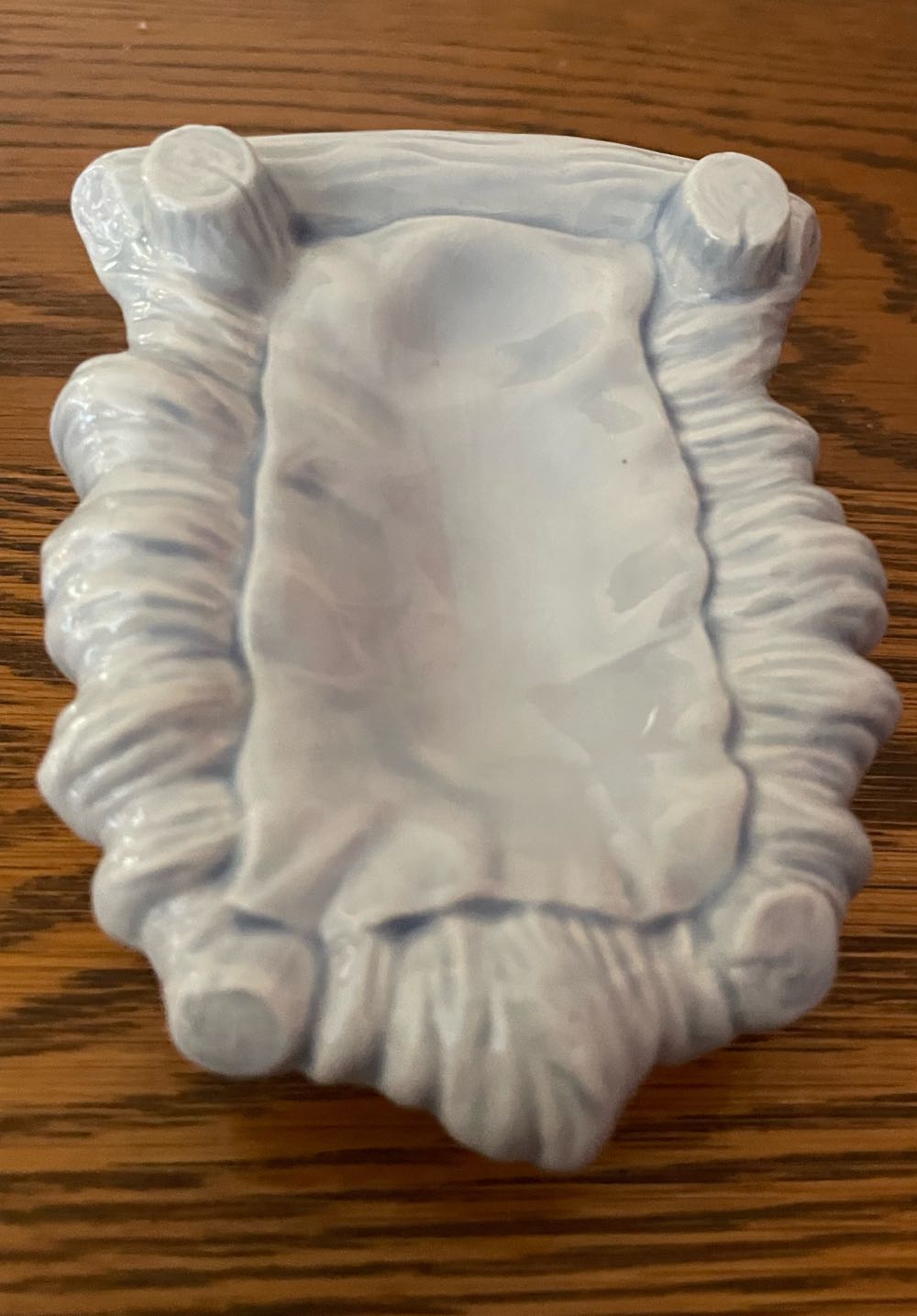 Ceramic - Provincial - Nativity - Holy Family - Babe & Crib - P528 - Holy Family (Nativity) ornament collectible - Main Image 2