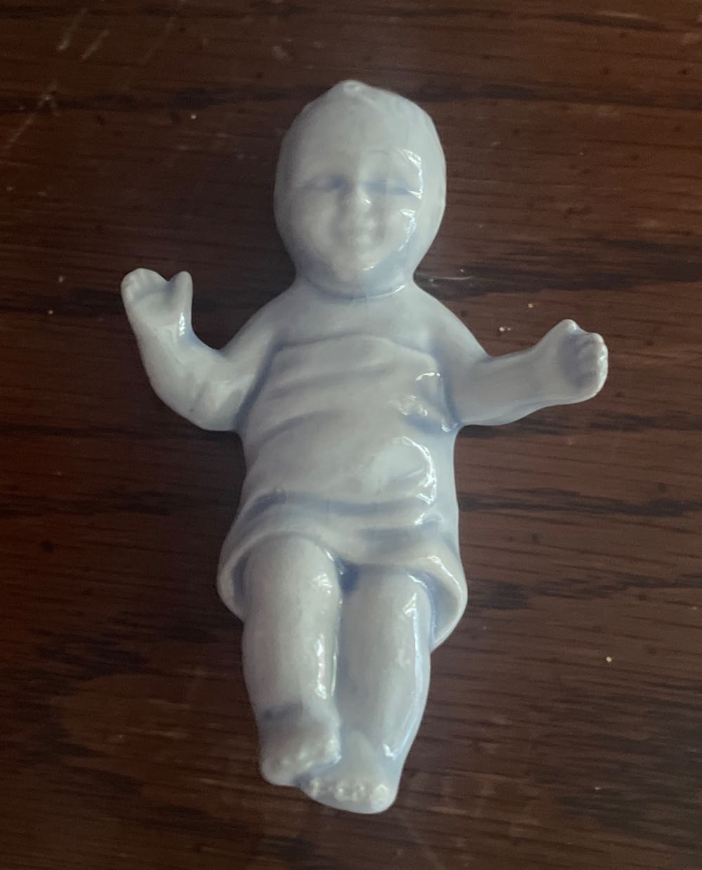 Ceramic - Provincial - Nativity - Holy Family - Babe & Crib - P528 - Holy Family (Nativity) ornament collectible - Main Image 3