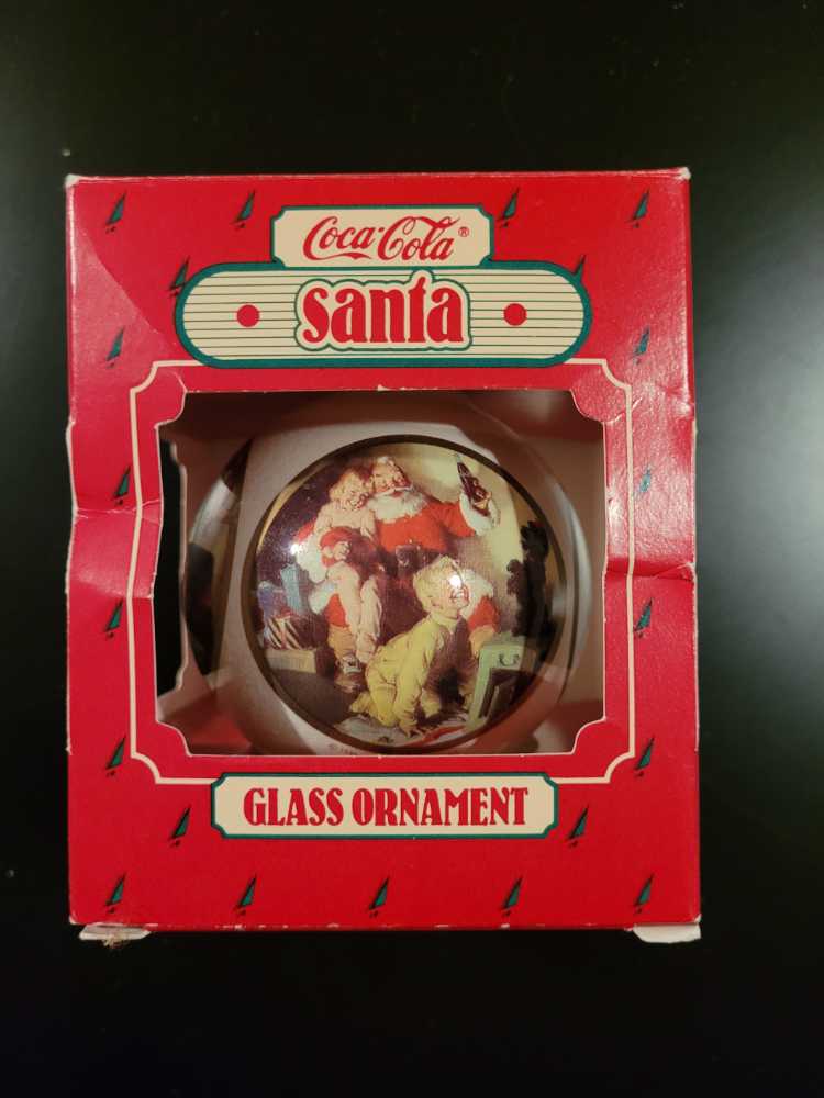 Coca-Cola Santa Glass Ornament  ornament collectible - Main Image 3
