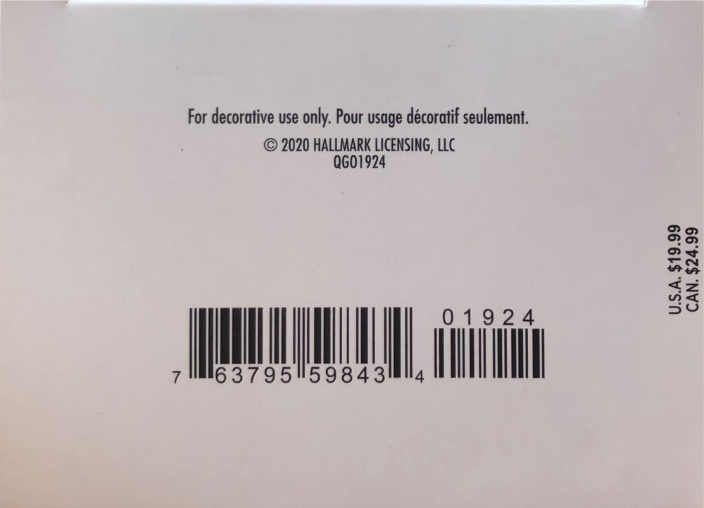 Hallmark Keepsake Ornament Year-dated Grandbaby’s First Christmas Booties Porcelain  ornament collectible [Barcode 763795598434] - Main Image 3