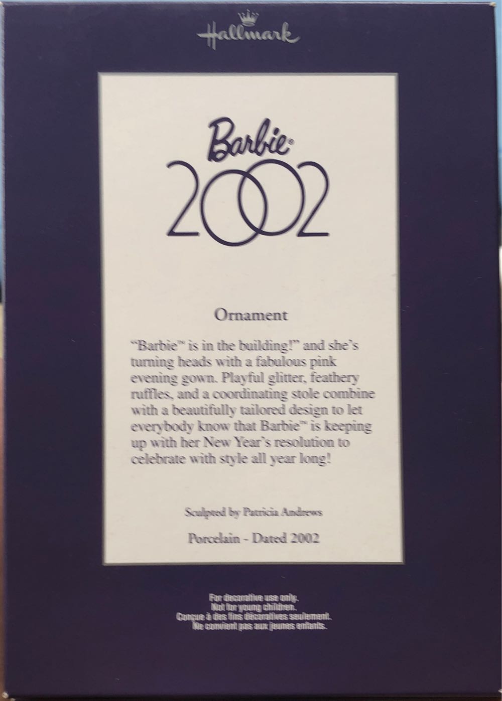 2002 Barbie Hallmark  ornament collectible - Main Image 3