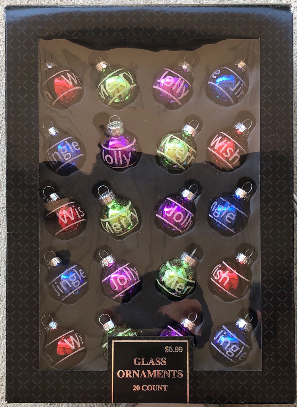 Glass Miniature Ball Ornaments  ornament collectible [Barcode 026301745204] - Main Image 2