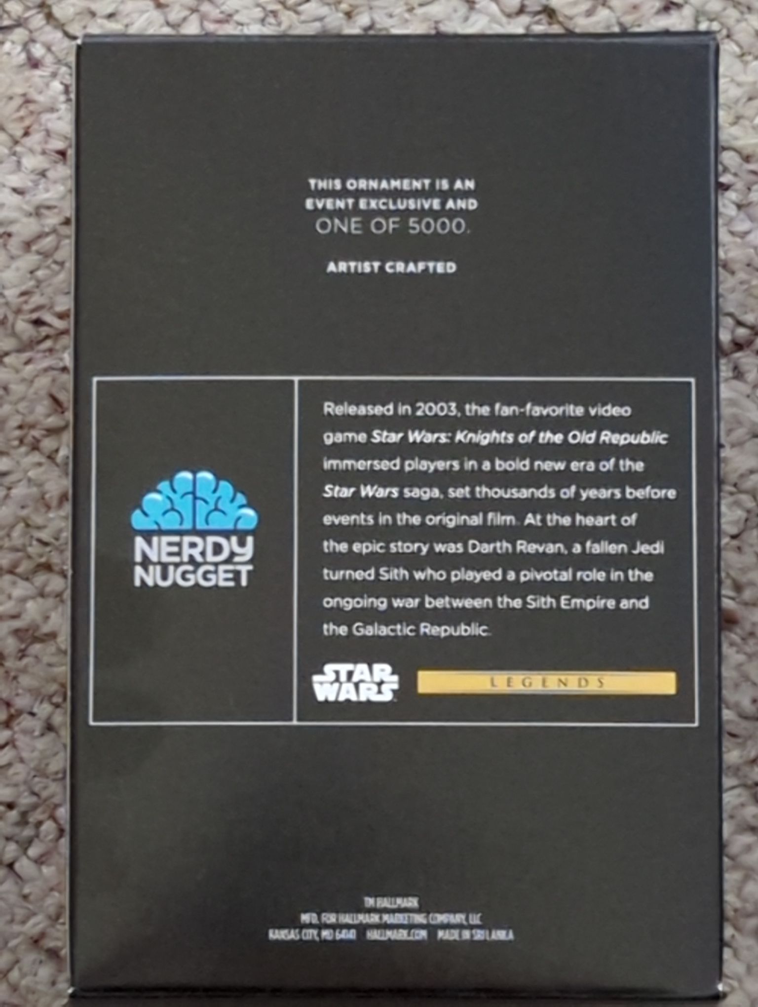 Darth Revan - Star Wars: Knights of the Old Republic (Comic Con Exclusive) ornament collectible - Main Image 2