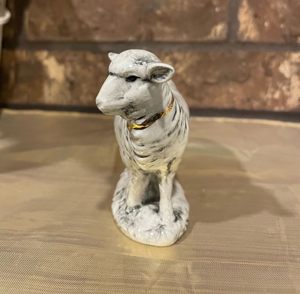 Ceramic - Holland - Nativity - (Set 3) - Animal - Lamb - Standing - #573 - Animals (Nativity) ornament collectible - Main Image 2