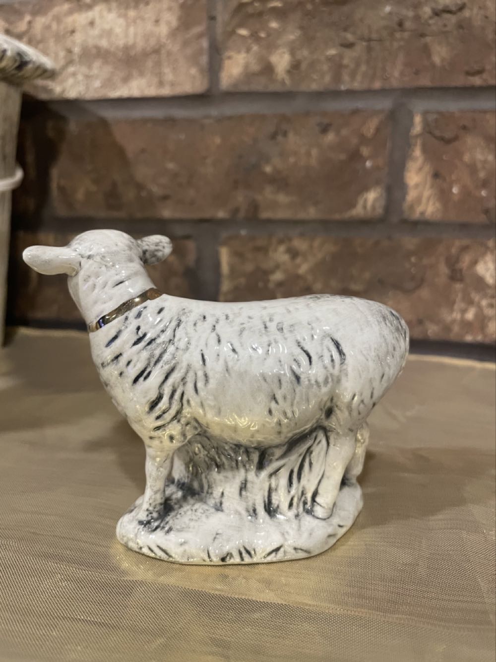 Ceramic - Holland - Nativity - (Set 3) - Animal - Lamb - Standing - #573 - Animals (Nativity) ornament collectible - Main Image 3