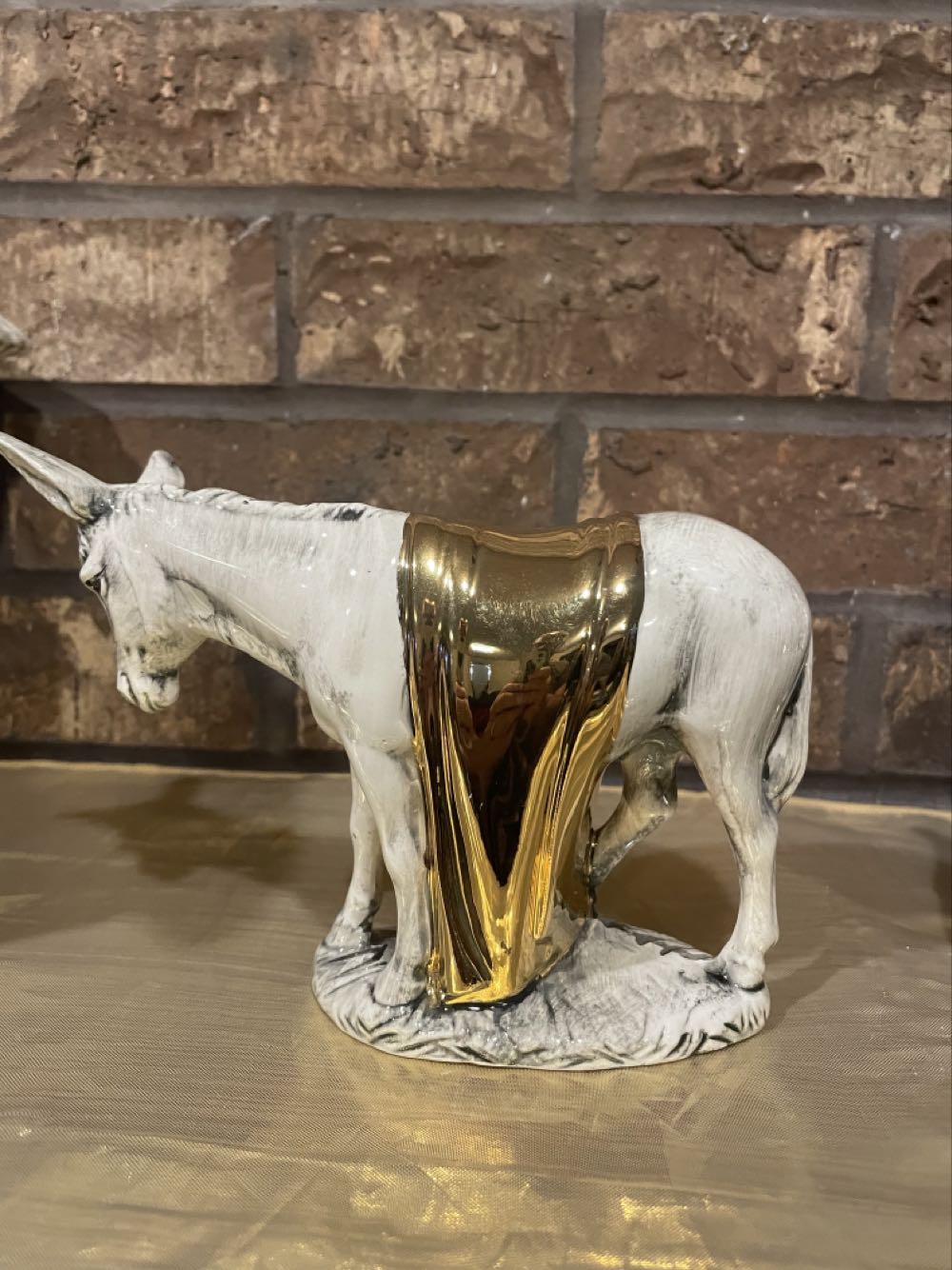 Ceramic - Holland - Nativity - (Set 3) - Animal - Donkey - Standing - #570 - Animals (Nativity) ornament collectible - Main Image 3