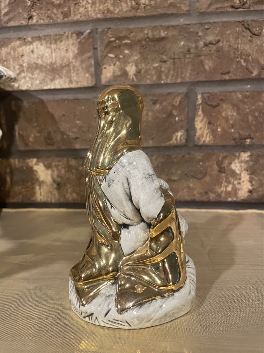 Ceramic - Holland - Nativity - (Set 3) - Shepherd - Kneeling With - Shepherd (Nativity) ornament collectible - Main Image 4