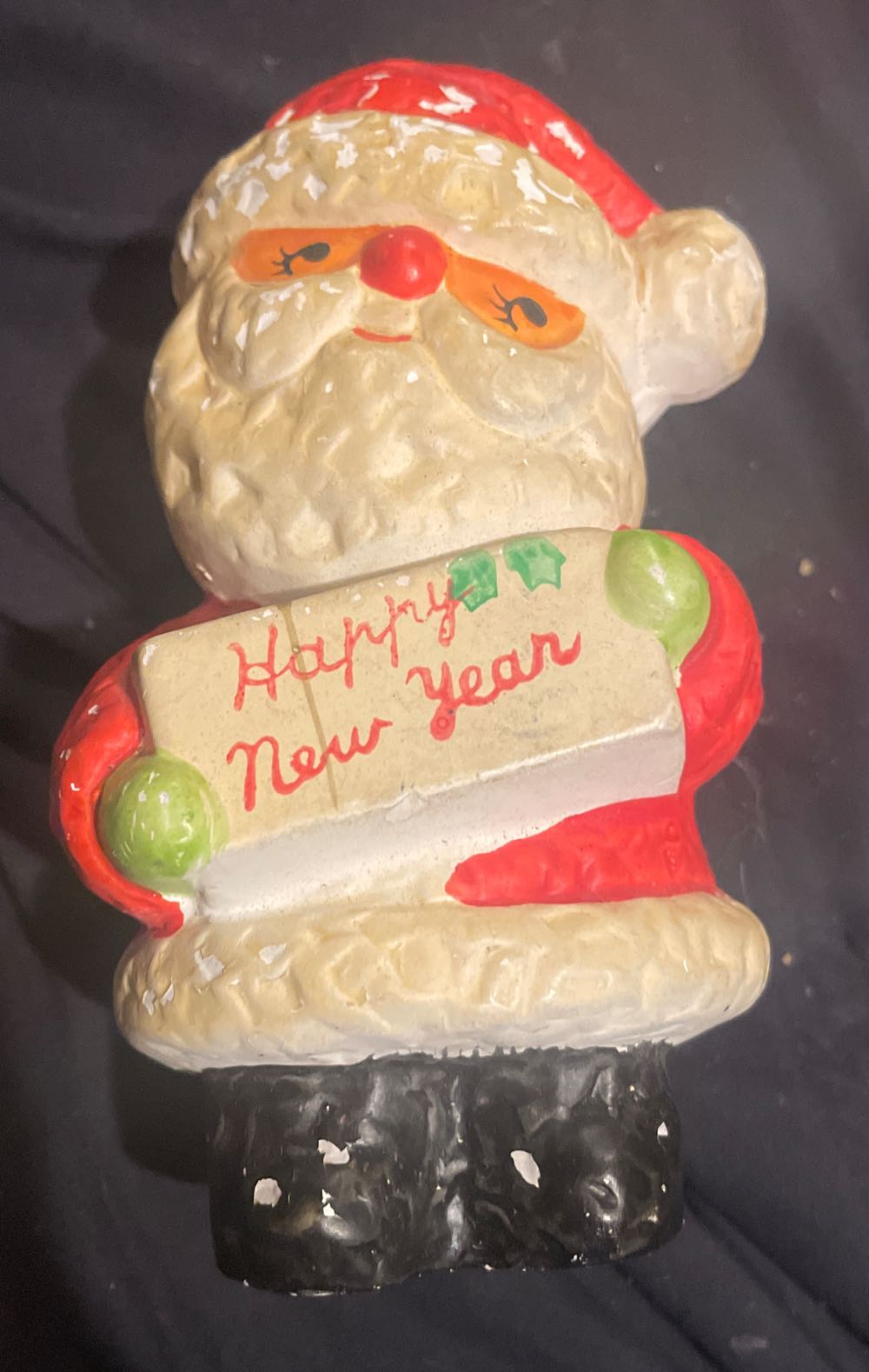 S&P - Santa Holding Gift - “Happy New Year” - Santa (Salt & Pepper Shakers) ornament collectible - Main Image 1