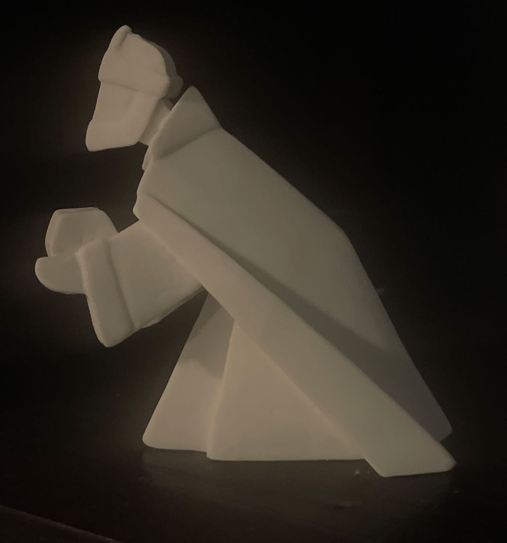 Origami - Nativity - Magi - Kneeling - Magi (Nativity) ornament collectible - Main Image 3