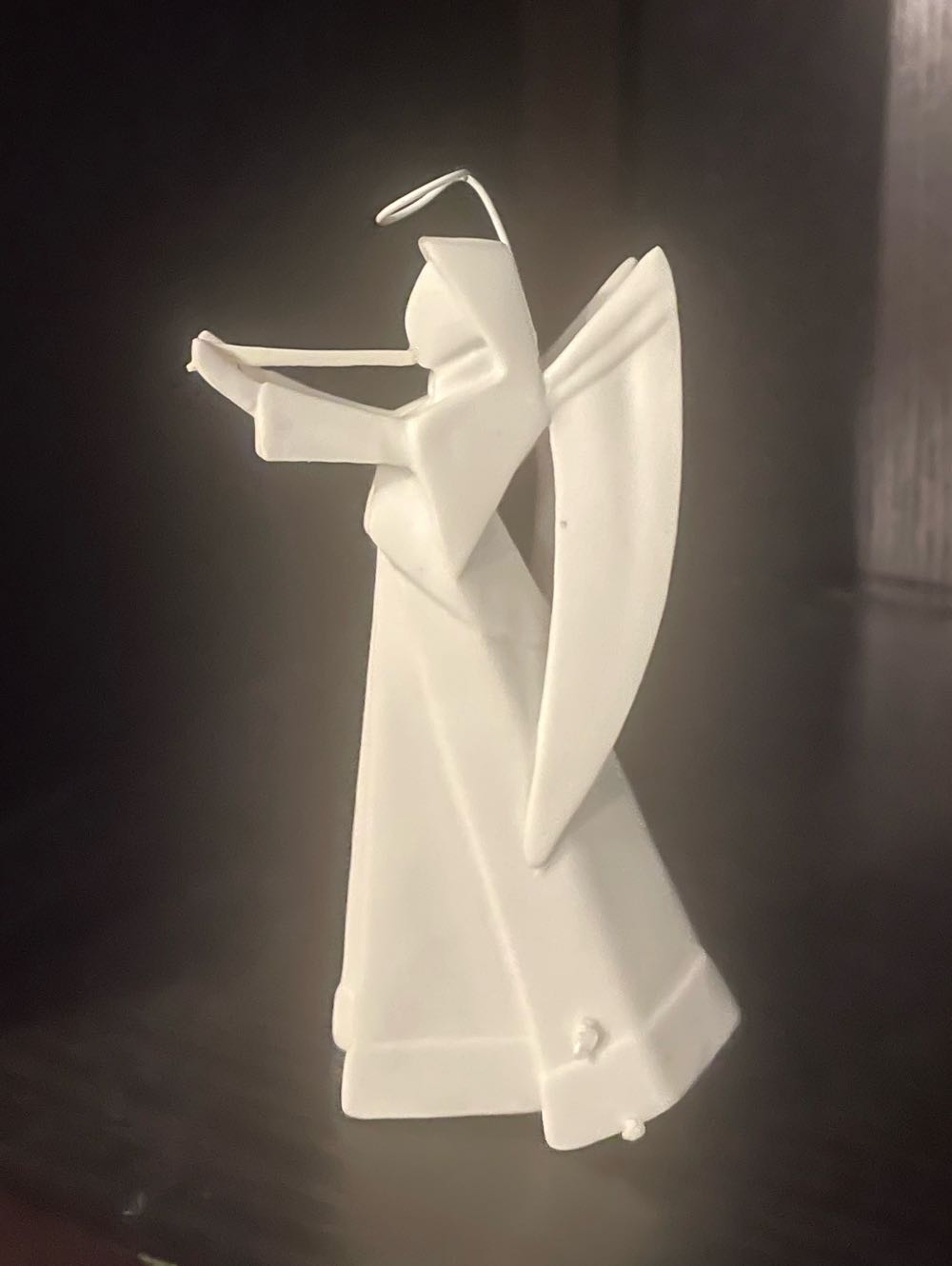 Origami - Nativity - Angel - Blowing Horn - Angel (Nativity) ornament collectible - Main Image 3
