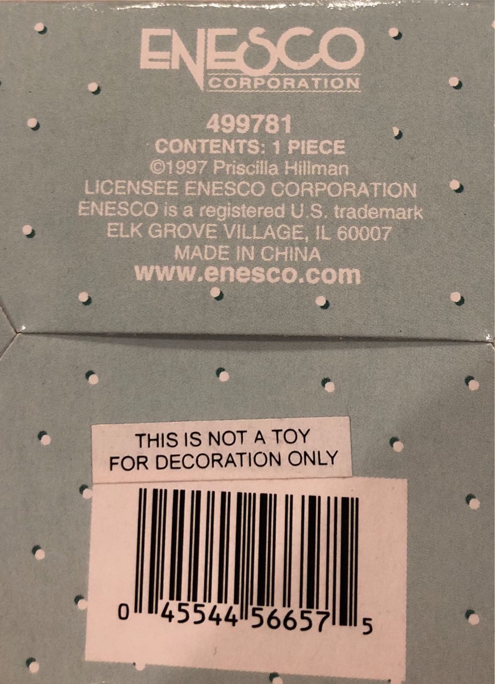 Cherished Teddies: Bear On Sled  ornament collectible [Barcode 045544566575] - Main Image 3