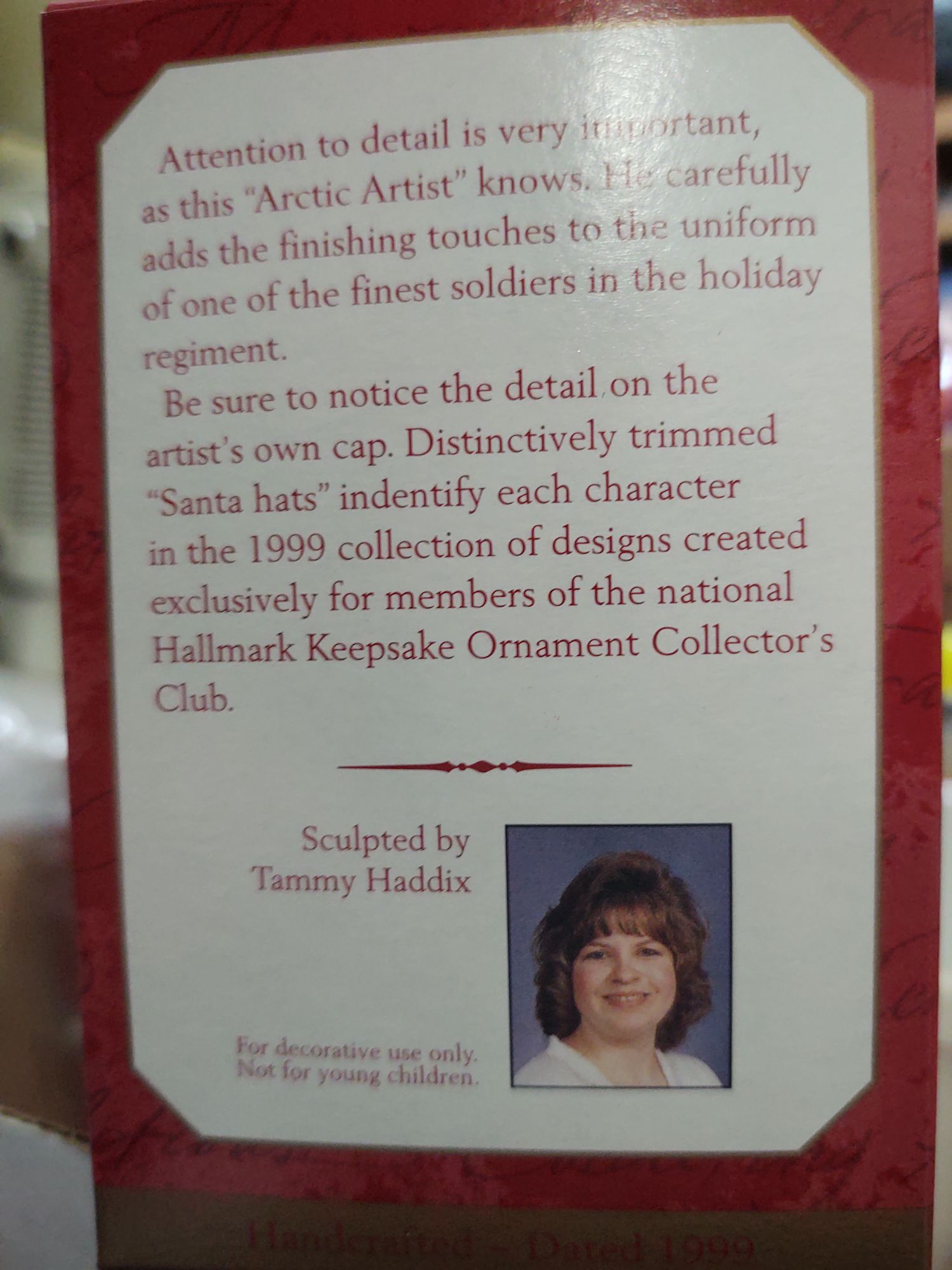 Arctic Artist - Elf (Santa Helpers) ornament collectible - Main Image 2