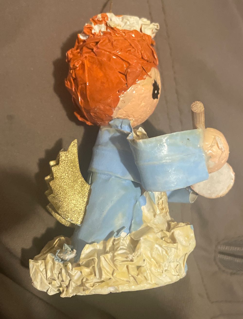 Paper Mache - Angel With Flute - Angel (Music) ornament collectible - Main Image 2