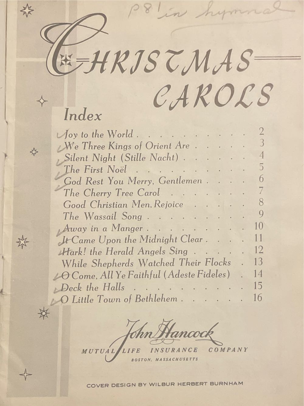 Promotional - 1954 - John Hancock - Christmas Carols - Christmas Carols (Promotional Product) ornament collectible - Main Image 2