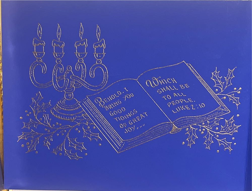 Christmas Card - Van Gogh Open Bible - French Fold (Christmas Card) ornament collectible - Main Image 2