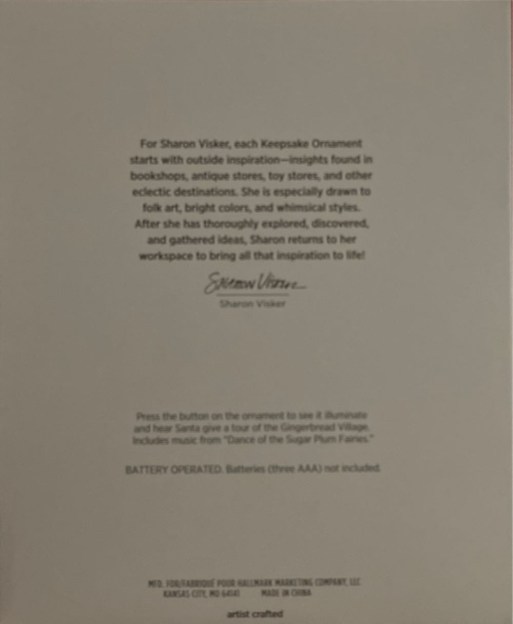 Gingerbread Village - Magic (Magic, Lights, Sound And Motion) ornament collectible [Barcode 763795822119] - Main Image 2