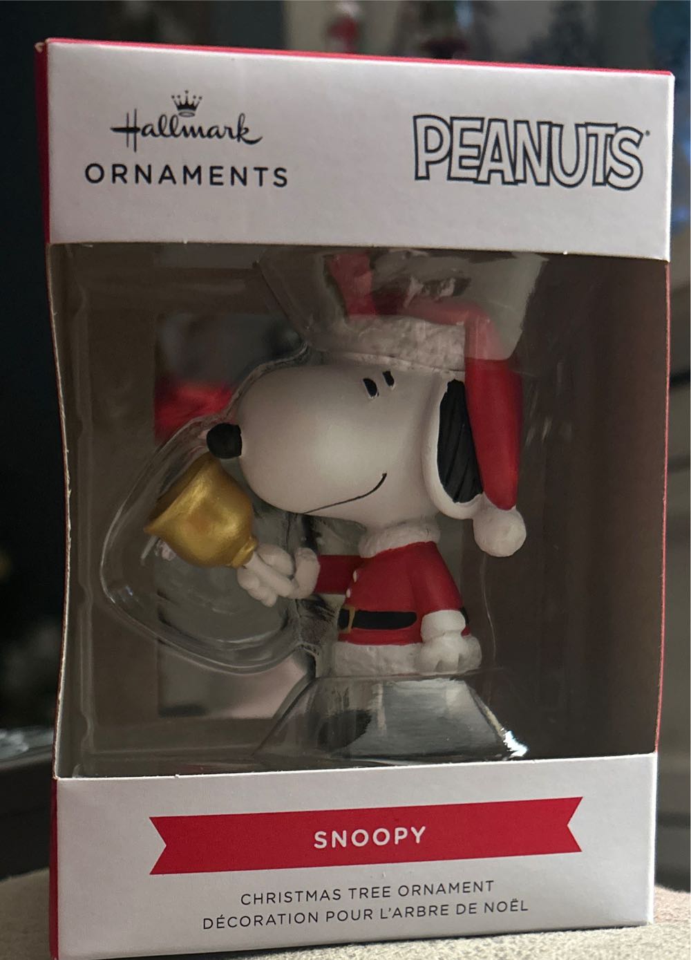 Snoopy Bell Ringer - Peanuts Red Box (Peanuts) ornament collectible [Barcode 661127012590] - Main Image 2
