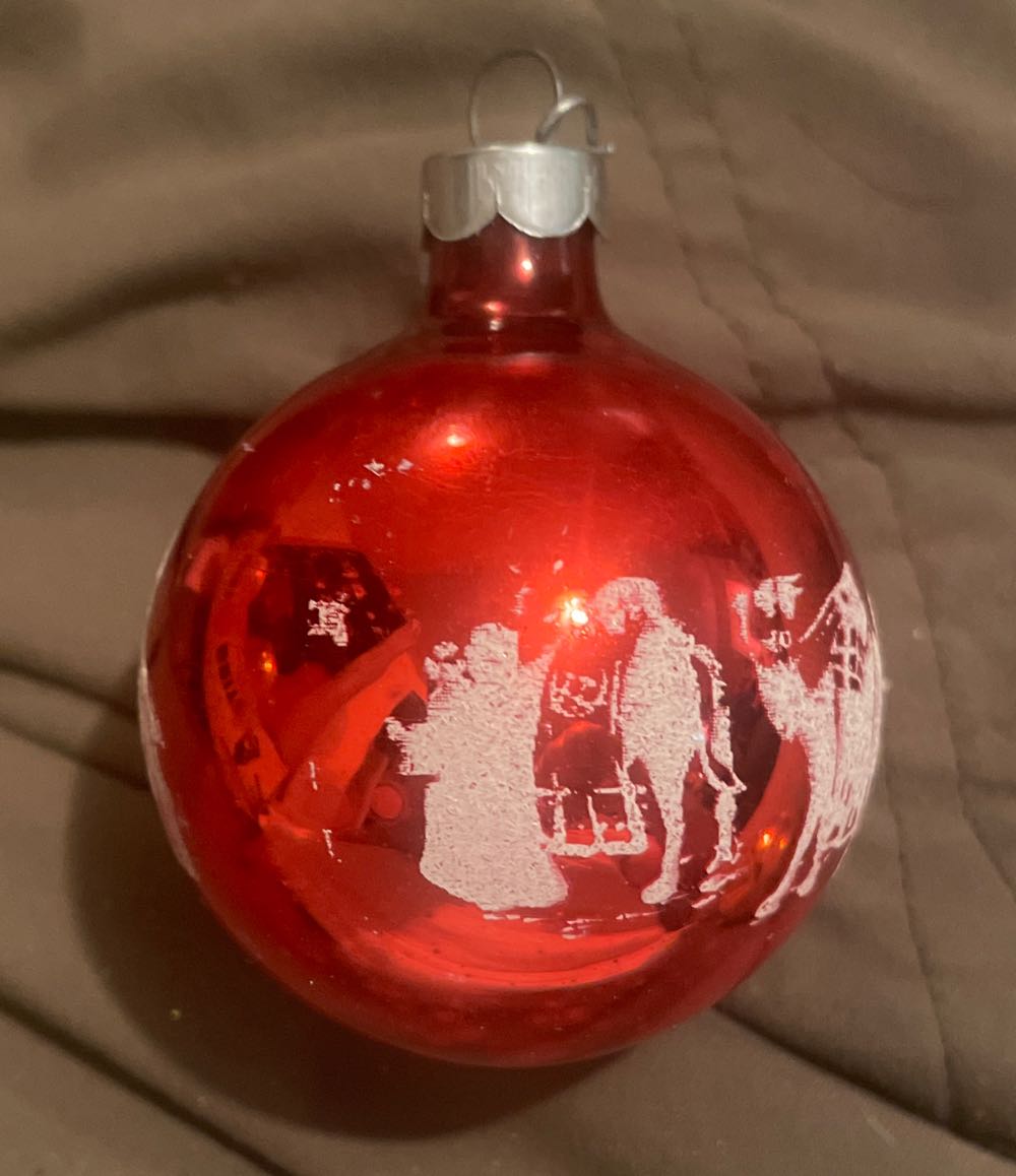 George Franke - Round - Stencil - Magi & Camels - Red - Stencil (Round) ornament collectible - Main Image 3