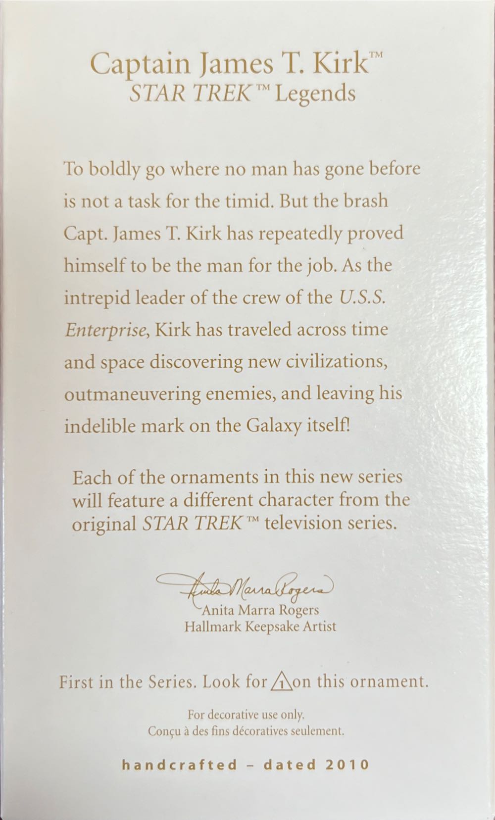 Captain James T. Kirk - Star Trek: The Original Series (Movies & Television) ornament collectible - Main Image 2