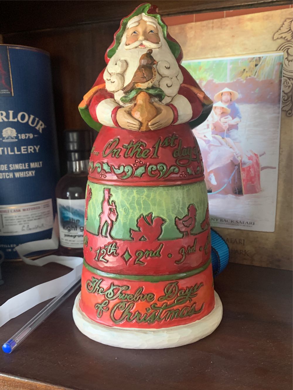 Heartwood Creek 12 Days Of Christmas Santa Jim Enesco Shore  ornament collectible [Barcode 045544965415] - Main Image 2