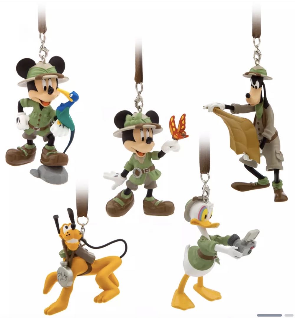 Animal Kingdom Safari Mickey,Minnie, Pluto, Goofy, and Donald - Disney Parks ornament collectible - Main Image 2