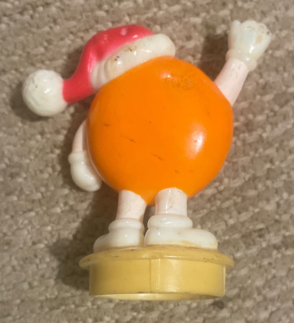M&M - 1990 - Orange - Plain - Throwing Snowballs - M&Ms (Tube Topper) ornament collectible - Main Image 2