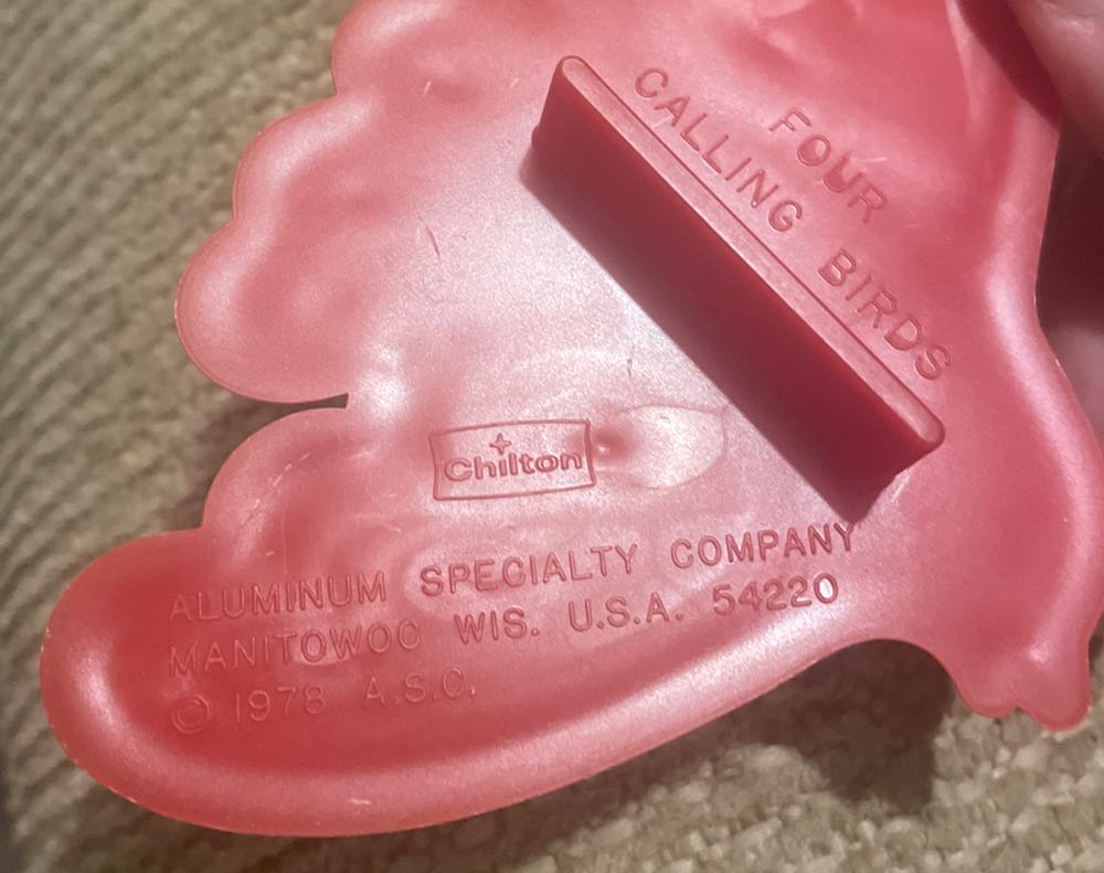 Cookie Cutter - Chilton - 12 Days Of Christmas - 4 Calling Birds - 12 Days Of Christmas (Cookie Cutter) ornament collectible - Main Image 3