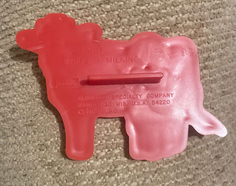 Cookie Cutter - Chilton - 12 Days Of Christmas - 8 Maids A Milking - 12 Days Of Christmas (Cookie Cutter) ornament collectible - Main Image 2