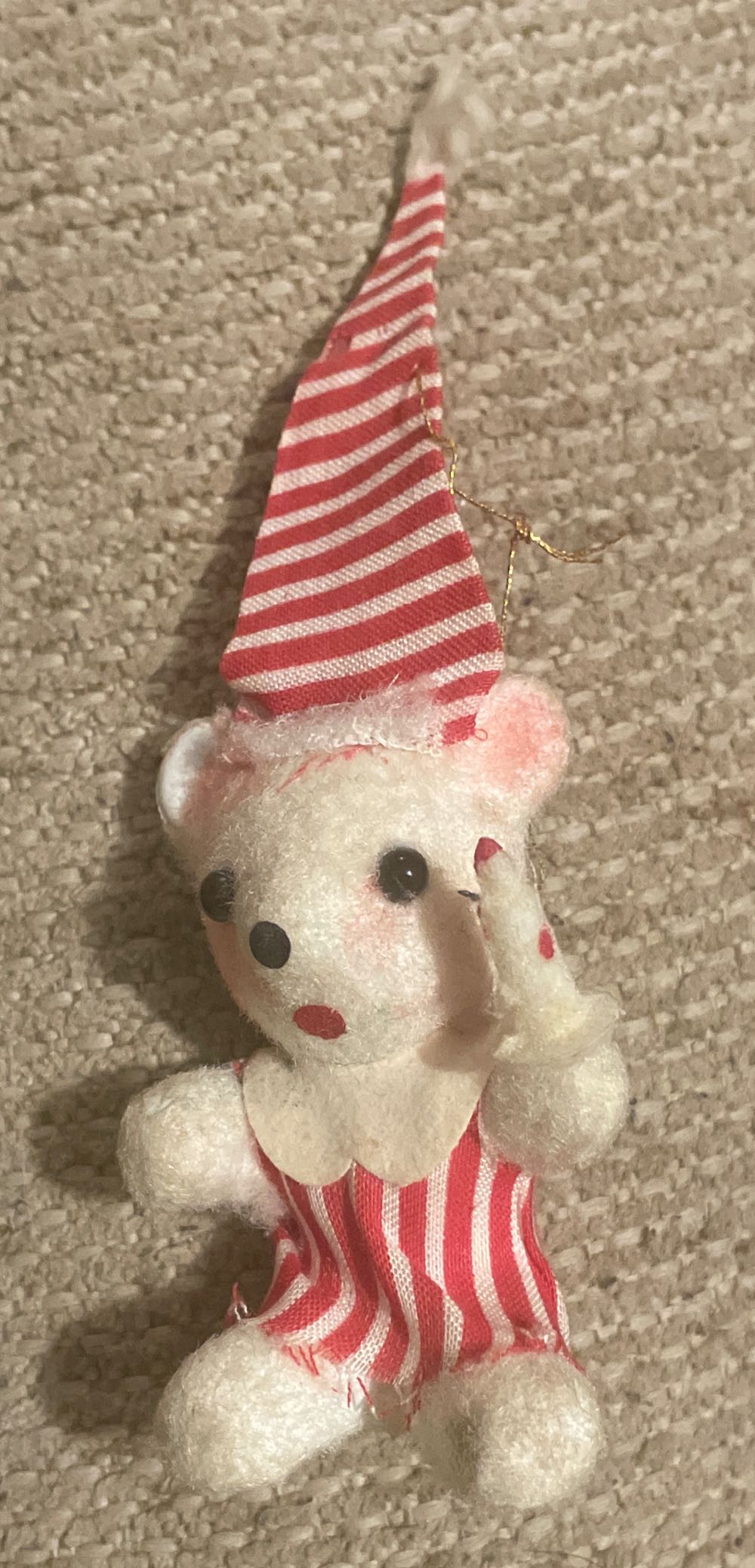 Flocked - Bear - In Pajamas With Candle - Bear (Animal) ornament collectible - Main Image 1