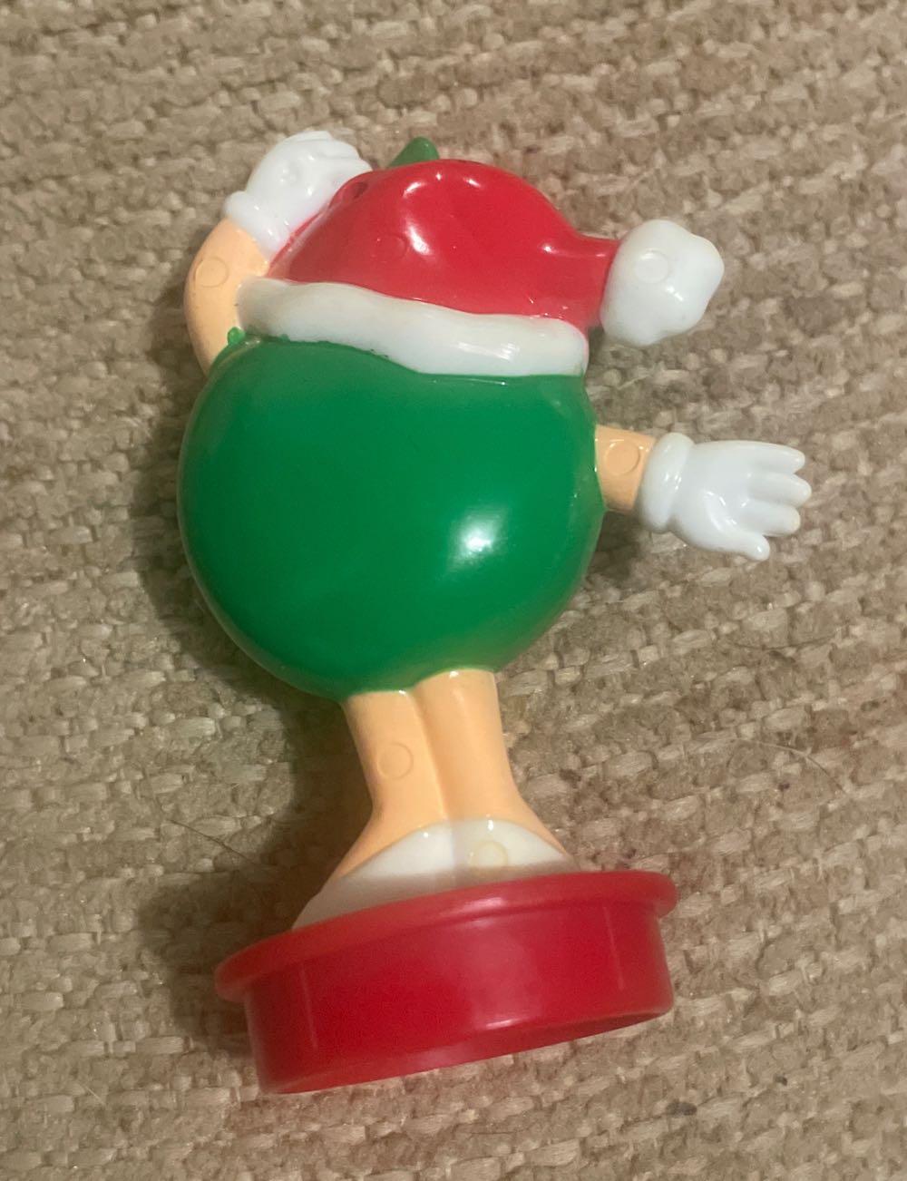 M&M - 1998 - Green - Plain - Under Mistletoe - M&Ms (Tube Topper) ornament collectible - Main Image 2