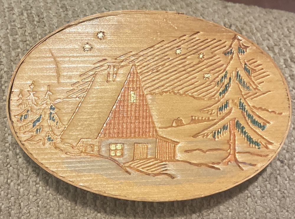 Erzgebirge - Putz - Wood - (Set 2) - Tree - Wood (Putz Village) ornament collectible - Main Image 2