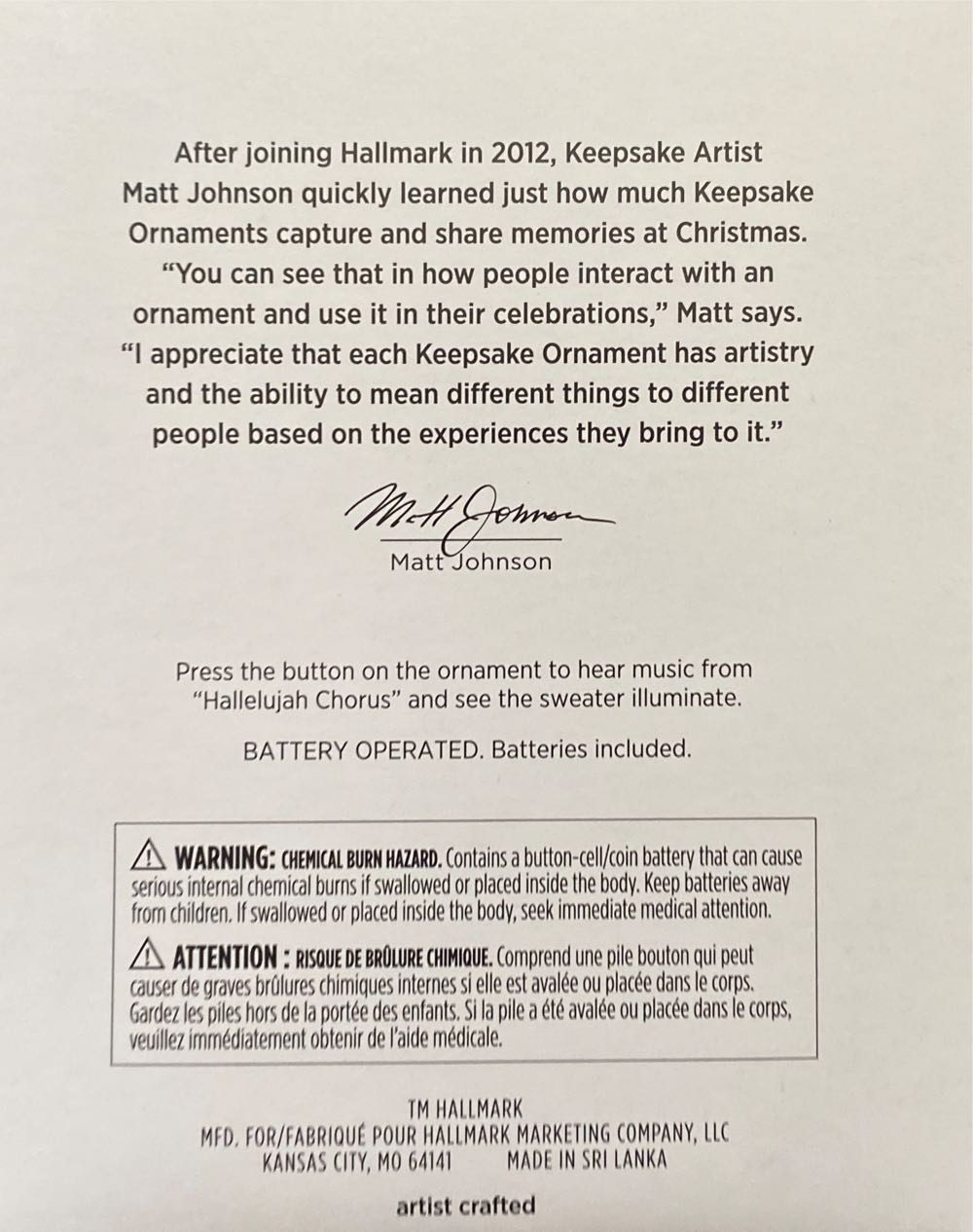 Christmas Vacation: A Lotta Lights - National Lampoon’s Christmas Vacation (Magic Light & Sound) ornament collectible [Barcode 763795826544] - Main Image 2