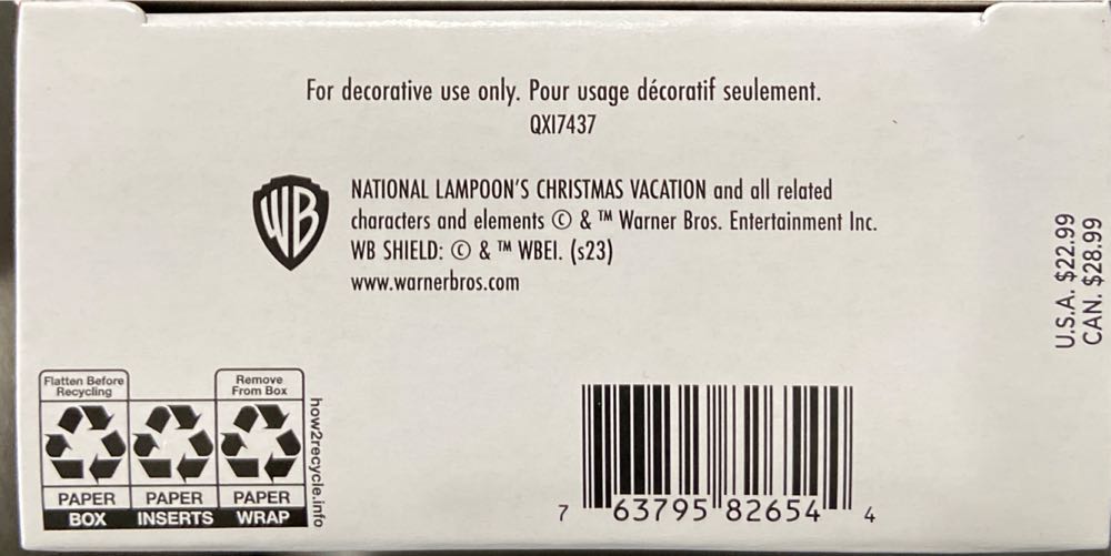 Christmas Vacation: A Lotta Lights - National Lampoon’s Christmas Vacation (Magic Light & Sound) ornament collectible [Barcode 763795826544] - Main Image 3