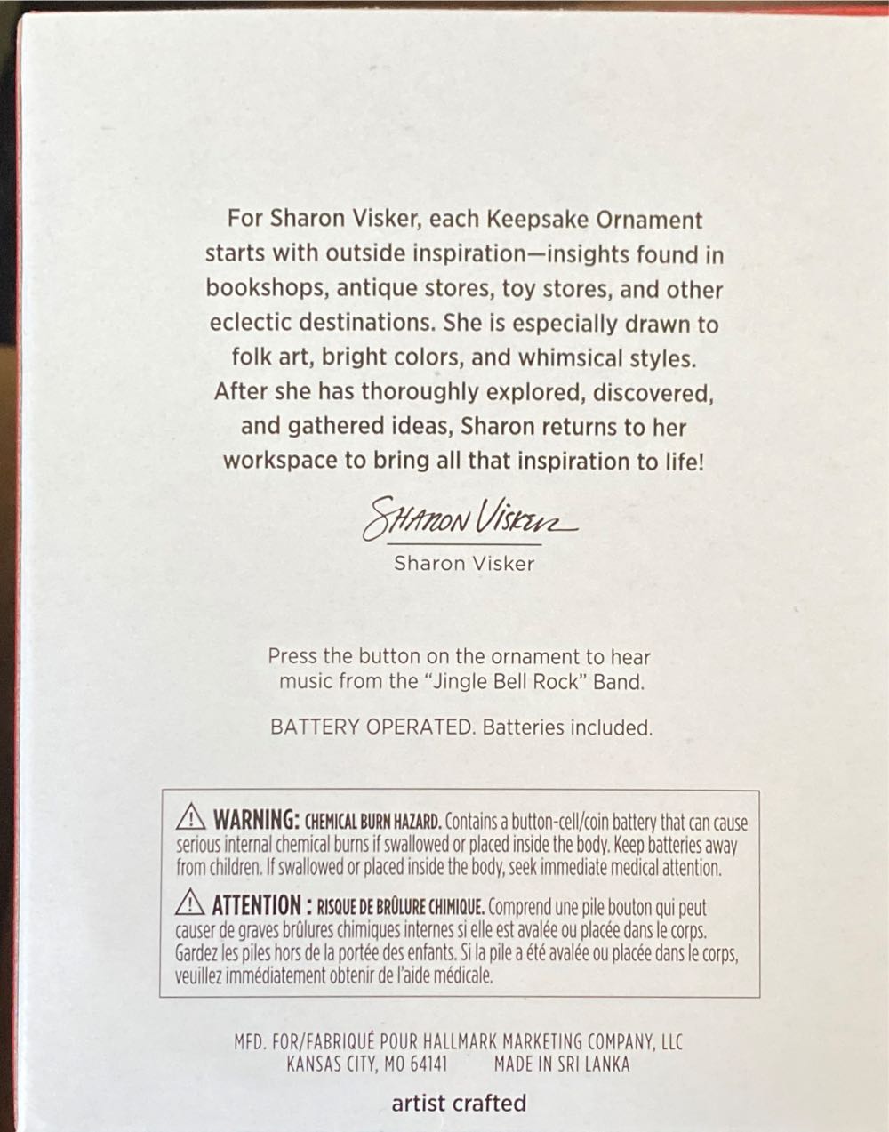 Jingle Bell Rock - Hallmark Keepsake (Magic - Sound) ornament collectible [Barcode 763795814237] - Main Image 2