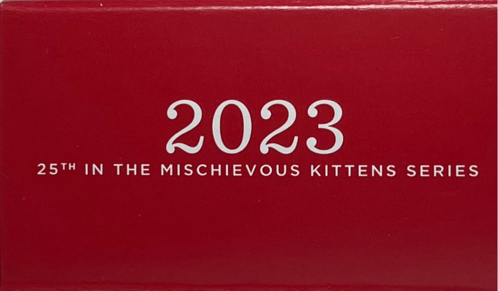 Mischievous Kittens #25 2023 - 25th (Mischievous Kittens) ornament collectible [Barcode 763795794959] - Main Image 3