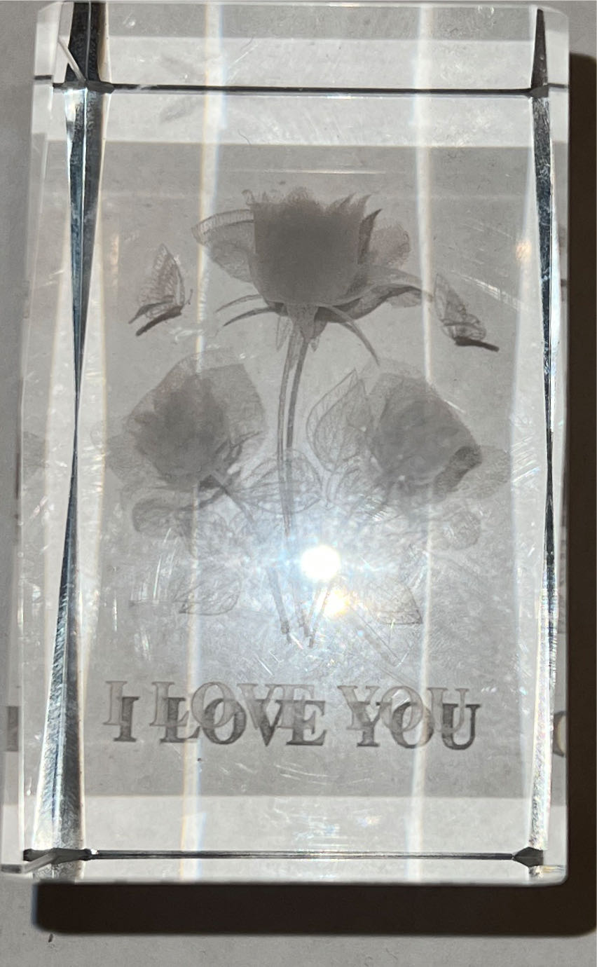 Crystal Engraving  ornament collectible - Main Image 1
