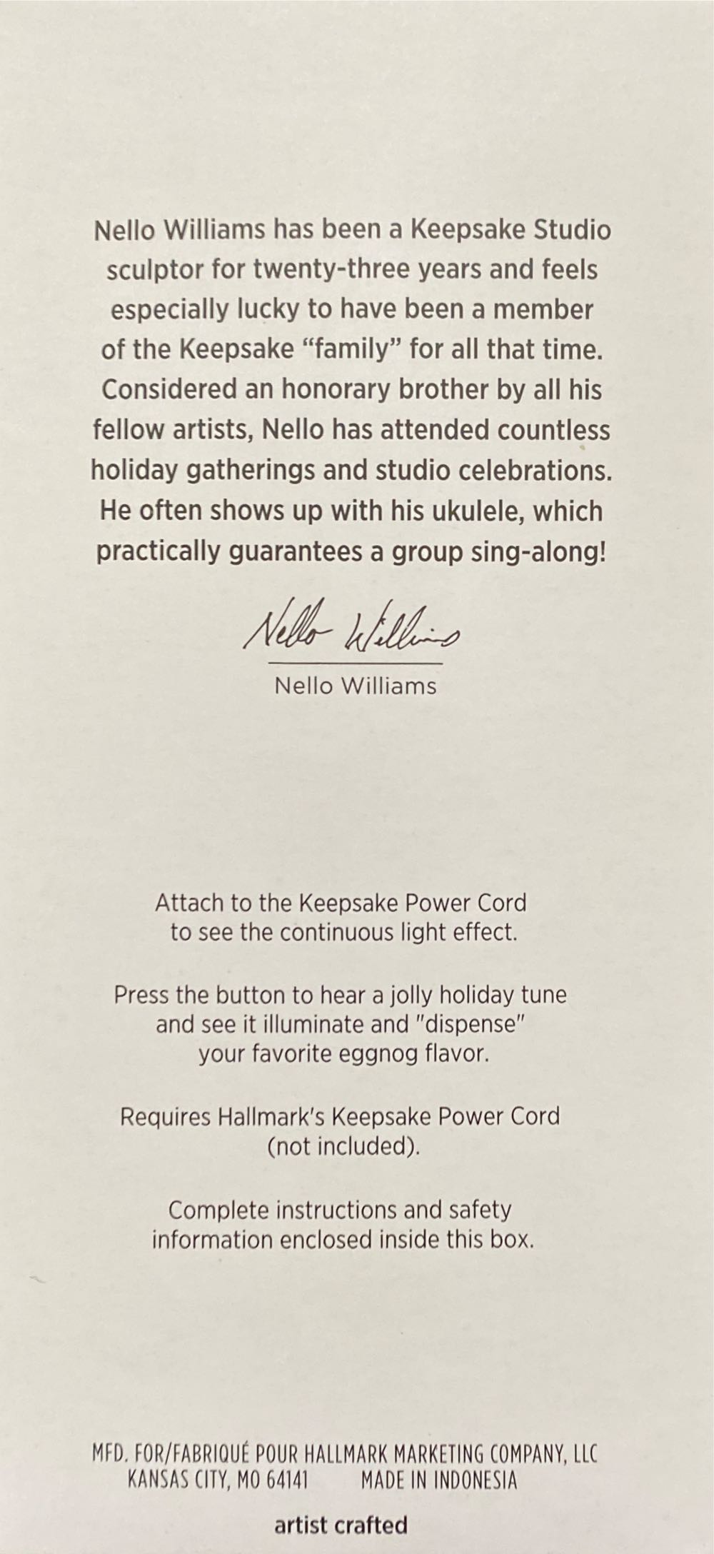 Nellco Eggnog Machine - Nellco (Vintage) ornament collectible [Barcode 763795810925] - Main Image 2