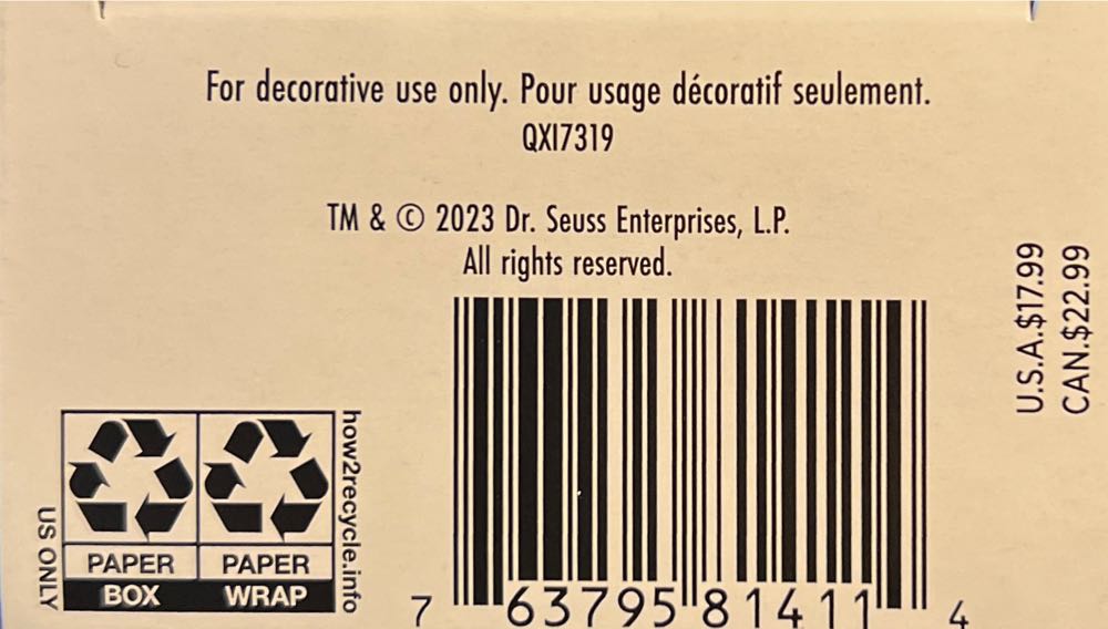 Who Sews Whose Socks? - Dr. Suess (Books) ornament collectible [Barcode 763795814114] - Main Image 4