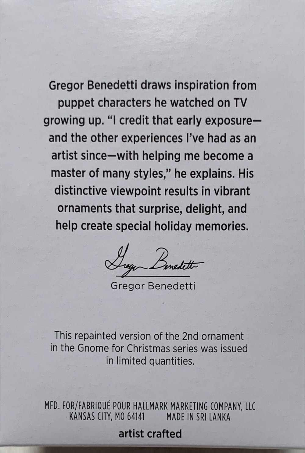 Gnome For Christmas - Special Edition - Gnome For Christmas (Playfull Gnomes) ornament collectible [Barcode 763795820863] - Main Image 2