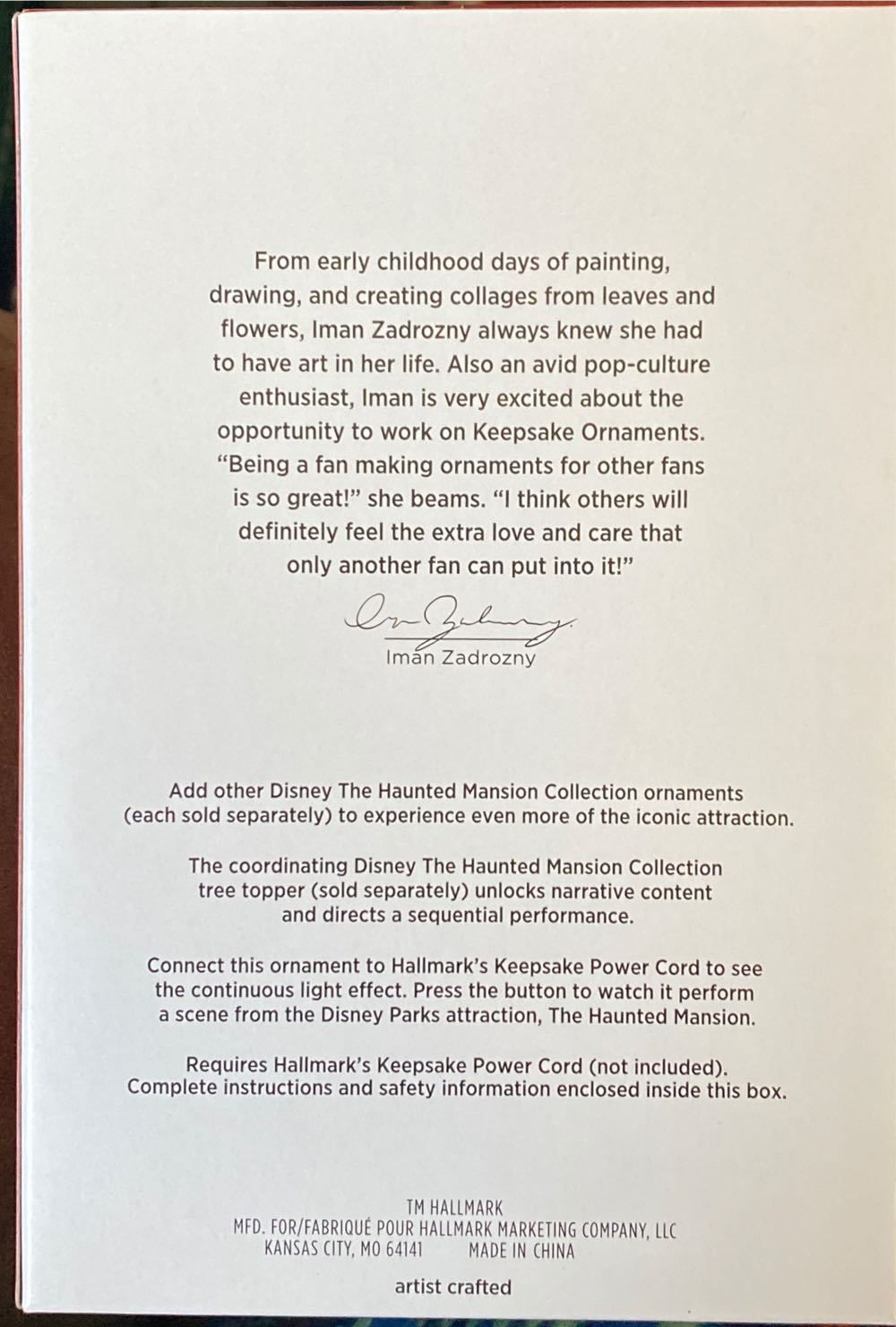 Haunted Mansion: The Coffin In The Conservatory - Haunted Mansion Storytellers (Disney) ornament collectible [Barcode 763795812905] - Main Image 2